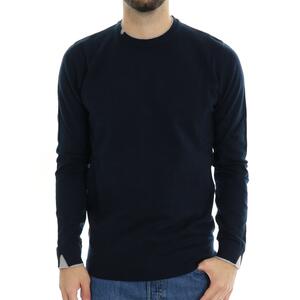 MAGLIA CONTRASTI SSEINSE BLU